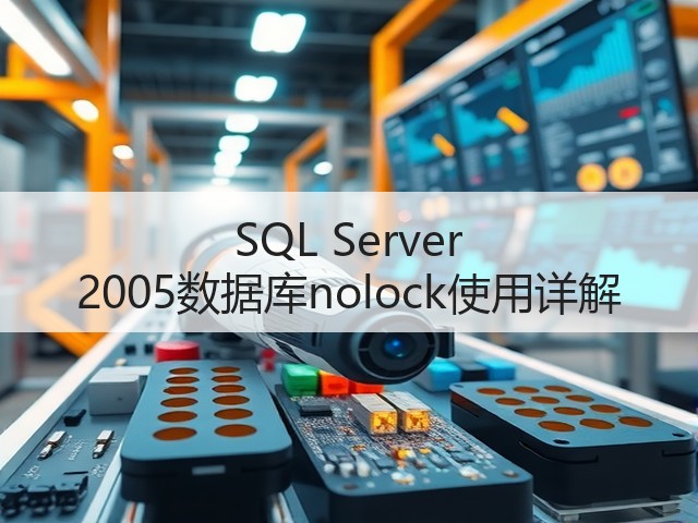 SQL Server 2005数据库nolock使用详解(图1) SQL Server 2005数据库nolock使用详解(图1)