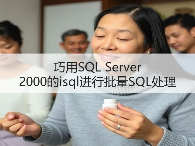 巧用SQL Server 2000的isql进行批量SQL处理(图1) 巧用SQL Server 2000的isql进行批量SQL处理(图1)