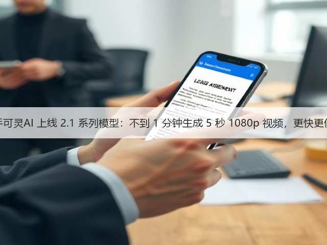 快手可灵AI 上线 2.1 系列模型：不到 1 分钟生成 5 秒 1080p 视频，更快更便宜(图2)