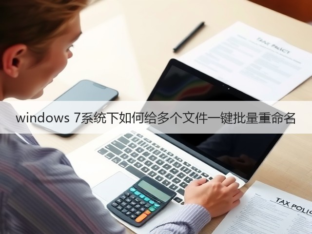 windows 7系统下如何给多个文件一键批量重命名(图1)