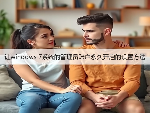 让windows 7系统的管理员账户永久开启的设置方法(图2) 让windows 7系统的管理员账户永久开启的设置方法(图2)