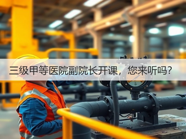 三级甲等医院副院长开课,您来听吗?(图1) 三级甲等医院副院长开课,您来听吗?(图1)