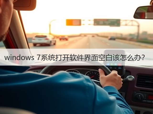 windows 7系统打开软件界面空白该怎么办？(图3)