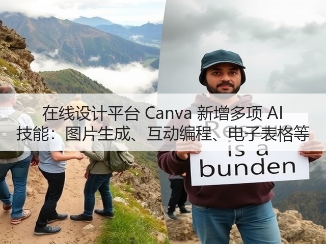 在线设计平台 Canva 新增多项 AI 技能:图片生成、互动编程、电子表格等(图3) 在线设计平台 Canva 新增多项 AI 技能:图片生成、互动编程、电子表格等(图3)