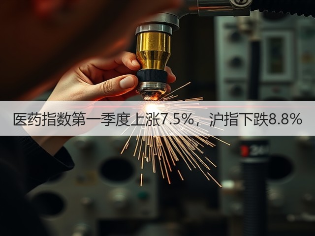 医药指数第一季度上涨7.5%,沪指下跌8.8%(图1) 医药指数第一季度上涨7.5%,沪指下跌8.8%(图1)