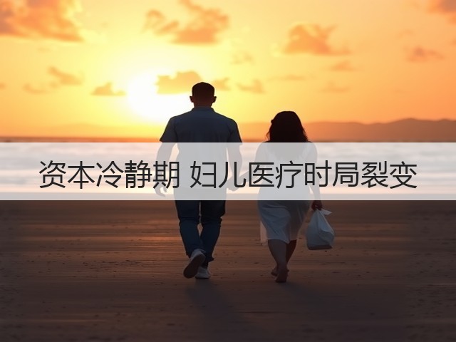 资本冷静期 妇儿医疗时局裂变(图3) 资本冷静期 妇儿医疗时局裂变(图3)