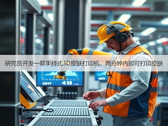 研究员开发一款手持式3D皮肤打印机，两分钟内即可打印皮肤(图2)