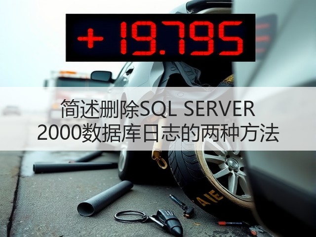 简述删除SQL SERVER 2000数据库日志的两种方法(图1) 简述删除SQL SERVER 2000数据库日志的两种方法(图1)
