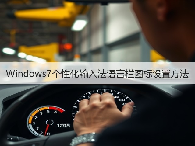 Windows7个性化输入法语言栏图标设置方法(图2) Windows7个性化输入法语言栏图标设置方法(图2)