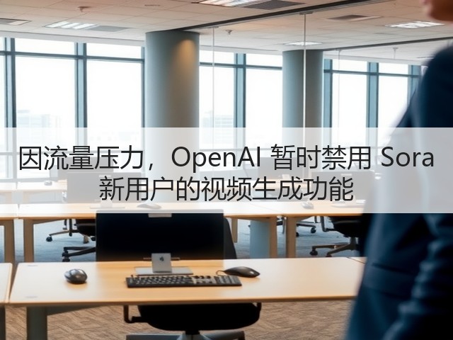 因流量压力,OpenAI 暂时禁用 Sora 新用户的视频生成功能(图1) 因流量压力,OpenAI 暂时禁用 Sora 新用户的视频生成功能(图1)