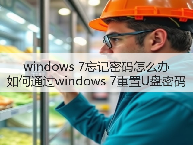 windows 7忘记密码怎么办 如何通过windows 7重置U盘密码(图2) windows 7忘记密码怎么办 如何通过windows 7重置U盘密码(图2)