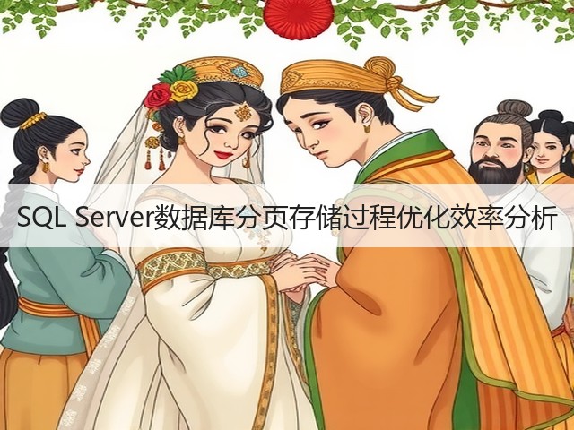 SQL Server数据库分页存储过程优化效率分析(图1)