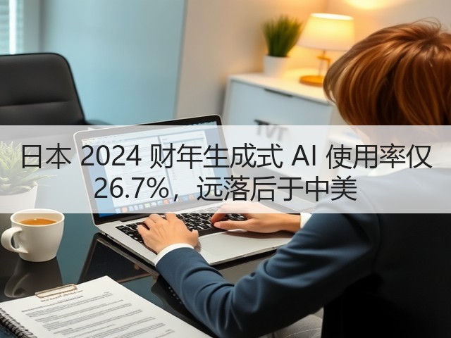 日本 2024 财年生成式 AI 使用率仅 26.7%,远落后于中美(图2) 日本 2024 财年生成式 AI 使用率仅 26.7%,远落后于中美(图2)