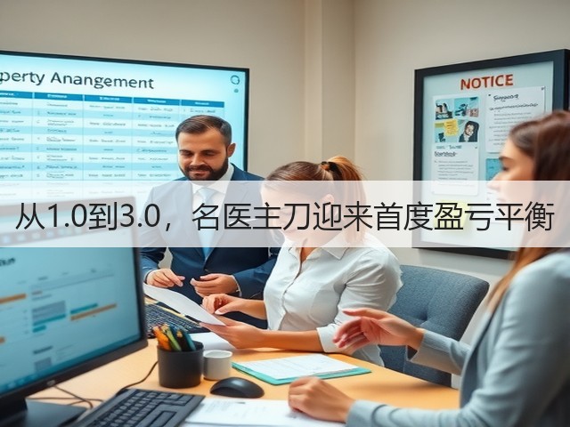 从1.0到3.0，名医主刀迎来首度盈亏平衡(图1)