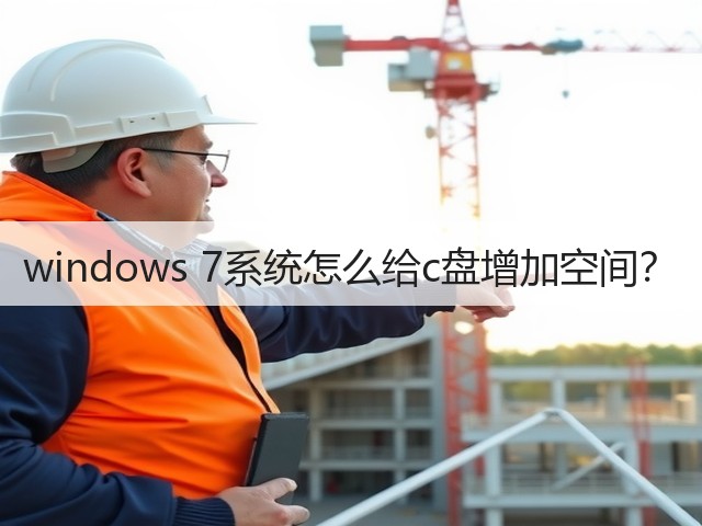 windows 7系统怎么给c盘增加空间?(图2) windows 7系统怎么给c盘增加空间?(图2)