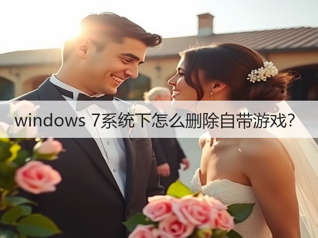 windows 7系统下怎么删除自带游戏?(图3) windows 7系统下怎么删除自带游戏?(图3)