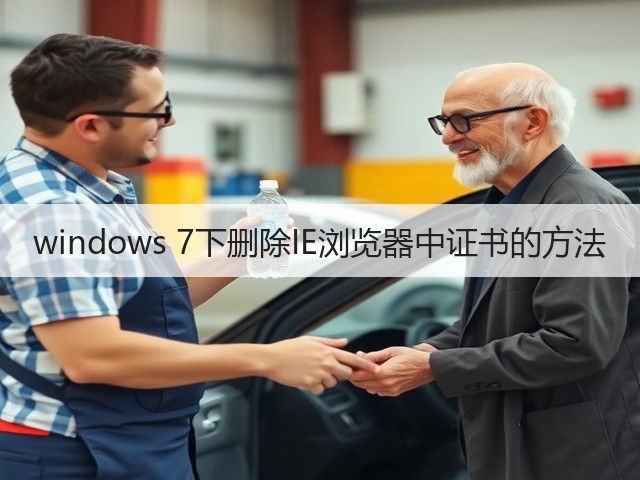 windows 7下删除IE浏览器中证书的方法(图3) windows 7下删除IE浏览器中证书的方法(图3)