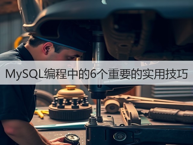 MySQL编程中的6个重要的实用技巧(图2) MySQL编程中的6个重要的实用技巧(图2)