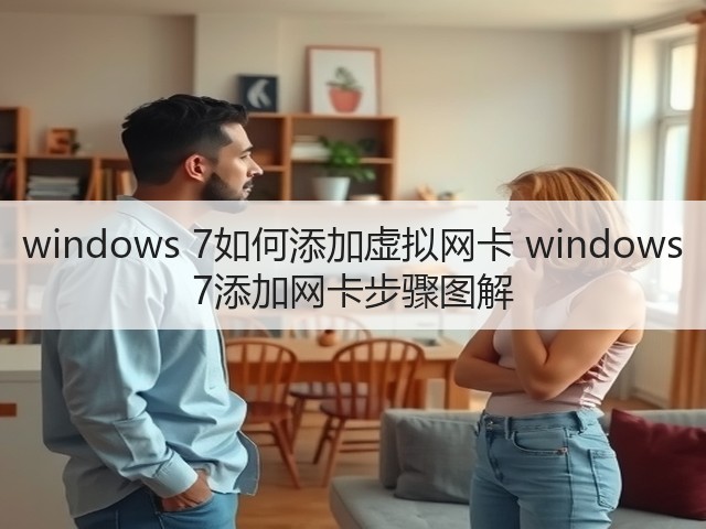 windows 7如何添加虚拟网卡 windows 7添加网卡步骤图解(图3)