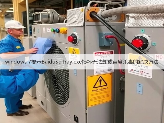 windows 7提示BaiduSdTray.exe损坏无法卸载百度杀毒的解决方法(图2)