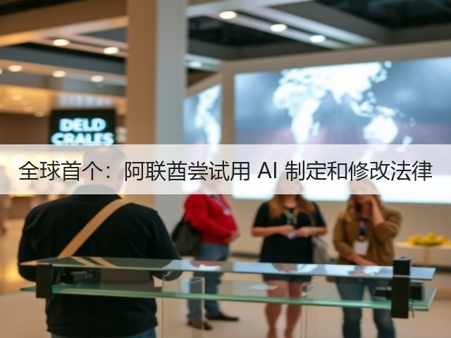 全球首个:阿联酋尝试用 AI 制定和修改法律(图3) 全球首个:阿联酋尝试用 AI 制定和修改法律(图3)