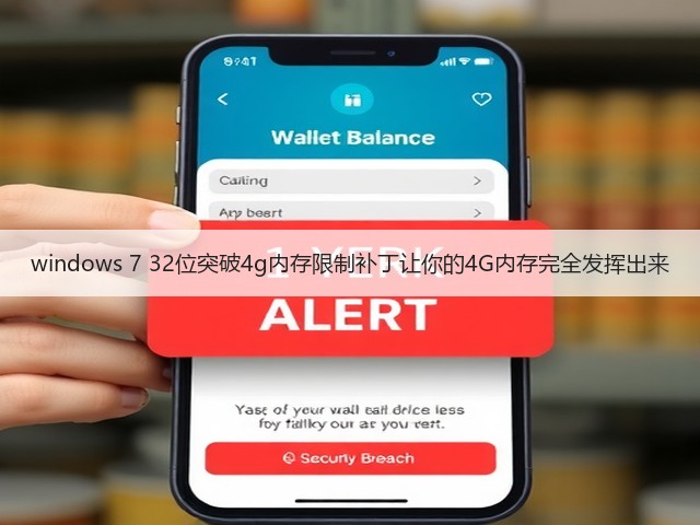 windows 7 32位突破4g内存限制补丁让你的4G内存完全发挥出来(图1) windows 7 32位突破4g内存限制补丁让你的4G内存完全发挥出来(图1)