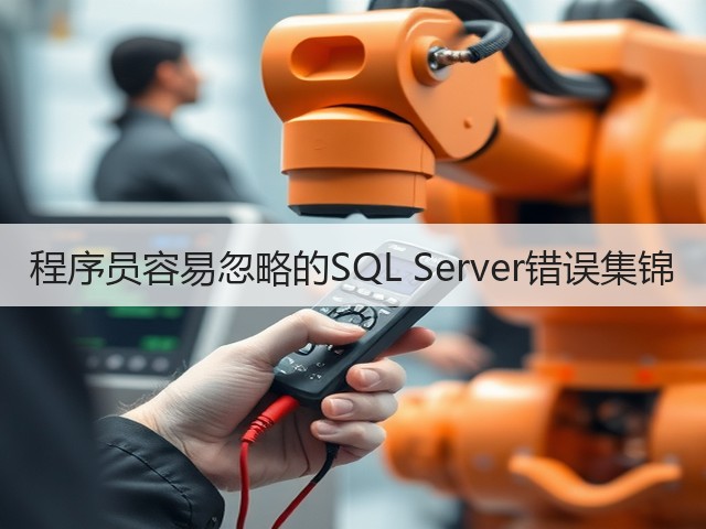 程序员容易忽略的SQL Server错误集锦(图2) 程序员容易忽略的SQL Server错误集锦(图2)