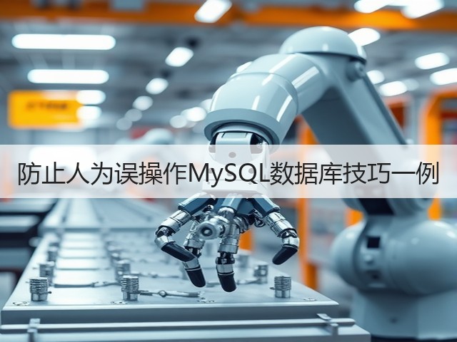 防止人为误操作MySQL数据库技巧一例(图2) 防止人为误操作MySQL数据库技巧一例(图2)