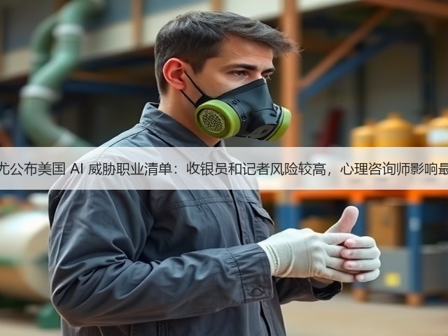 皮尤公布美国 AI 威胁职业清单:收银员和记者风险较高,心理咨询师影响最小(图2) 皮尤公布美国 AI 威胁职业清单:收银员和记者风险较高,心理咨询师影响最小(图2)