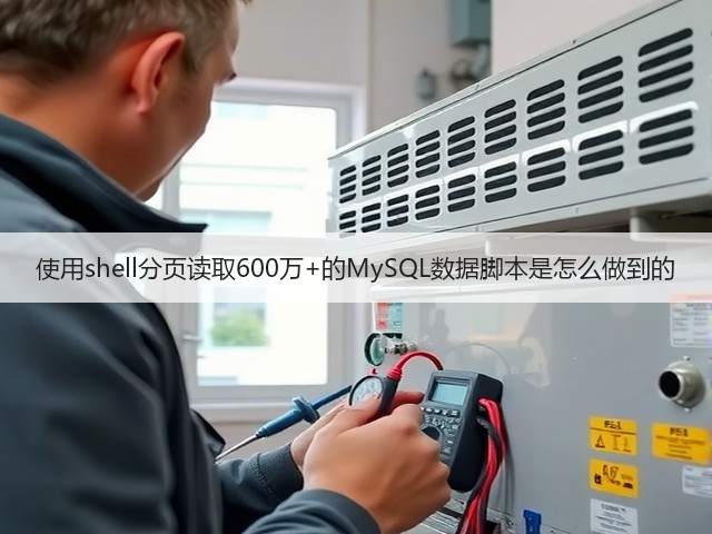 使用shell分页读取600万+的MySQL数据脚本是怎么做到的(图1)
