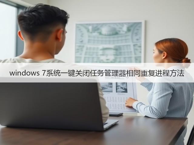 windows 7系统一键关闭任务管理器相同重复进程方法(图2) windows 7系统一键关闭任务管理器相同重复进程方法(图2)