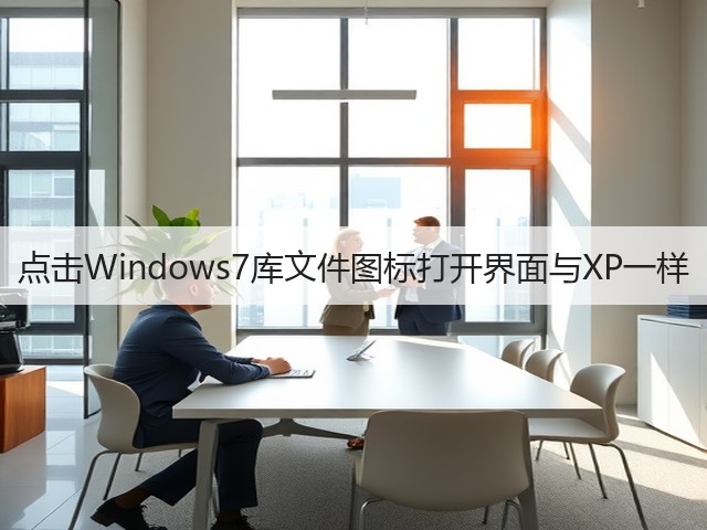 点击Windows7库文件图标打开界面与XP一样(图2) 点击Windows7库文件图标打开界面与XP一样(图2)