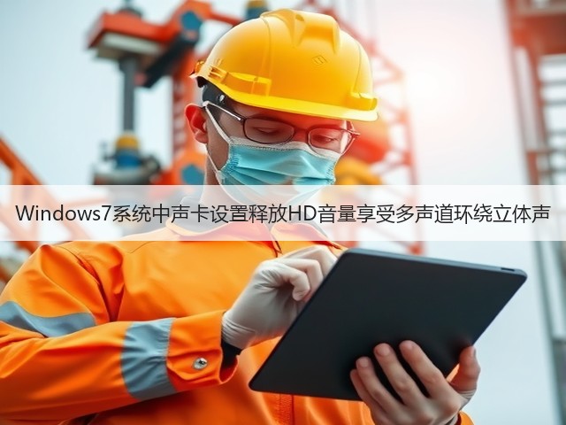 Windows7系统中声卡设置释放HD音量享受多声道环绕立体声(图2)