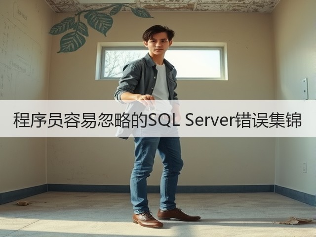 程序员容易忽略的SQL Server错误集锦(图3) 程序员容易忽略的SQL Server错误集锦(图3)