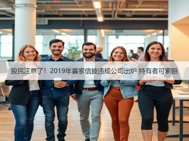 股民注意了!2019年首家信披违规公司出炉 持有者可索赔(图2) 股民注意了!2019年首家信披违规公司出炉 持有者可索赔(图2)