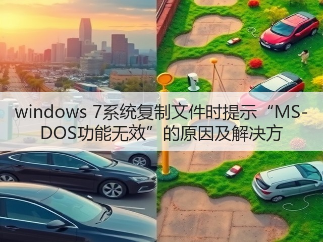 windows 7系统复制文件时提示“MS-DOS功能无效”的原因及解决方(图3) windows 7系统复制文件时提示“MS-DOS功能无效”的原因及解决方(图3)