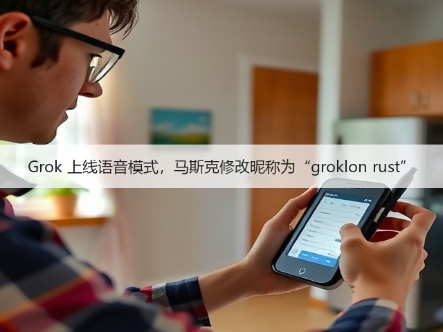 Grok 上线语音模式，马斯克修改昵称为“groklon rust”(图2)