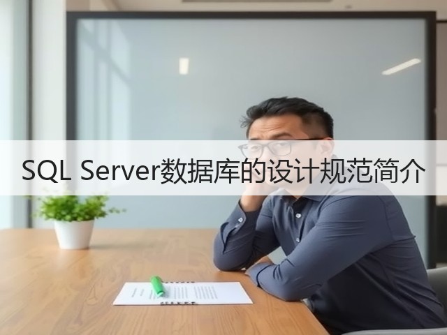 SQL Server数据库的设计规范简介(图1) SQL Server数据库的设计规范简介(图1)