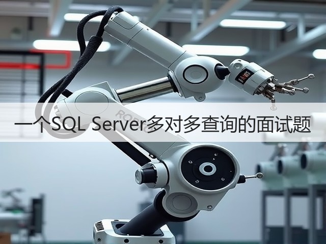 一个SQL Server多对多查询的面试题(图3)