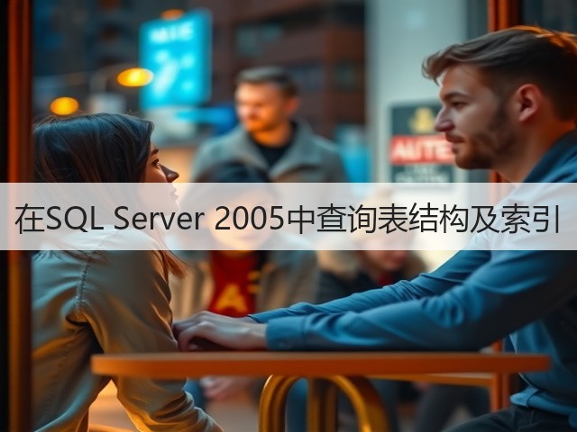 在SQL Server 2005中查询表结构及索引(图2) 在SQL Server 2005中查询表结构及索引(图2)