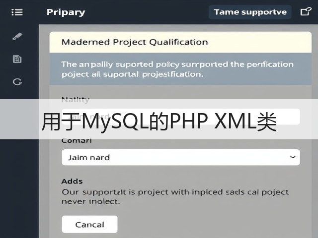 用于MySQL的PHP XML类(图2) 用于MySQL的PHP XML类(图2)