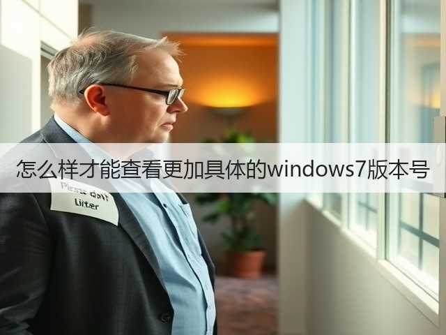 怎么样才能查看更加具体的windows7版本号(图2)