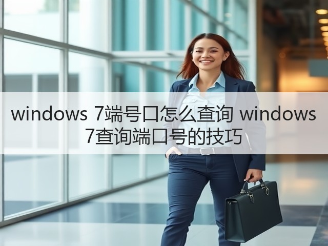 windows 7端号口怎么查询 windows 7查询端口号的技巧(图2)
