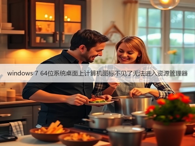 windows 7 64位系统桌面上计算机图标不见了无法进入资源管理器(图3) windows 7 64位系统桌面上计算机图标不见了无法进入资源管理器(图3)