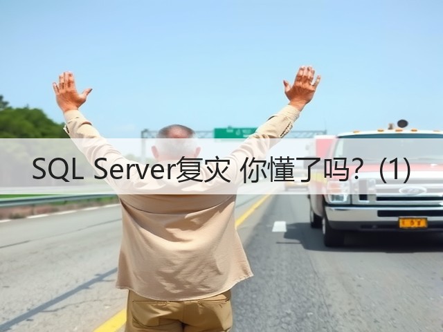 SQL Server复灾 你懂了吗?(1)(图1) SQL Server复灾 你懂了吗?(1)(图1)