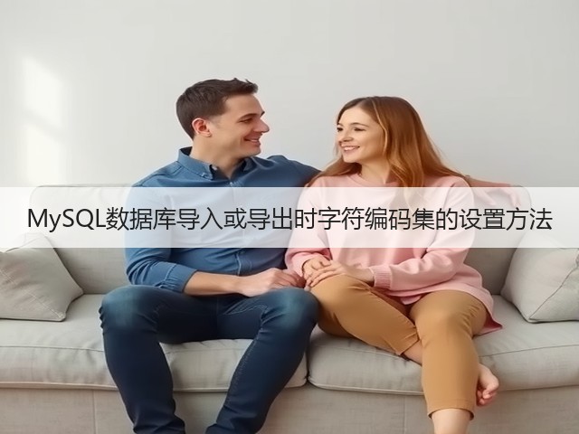 MySQL数据库导入或导出时字符编码集的设置方法(图1)