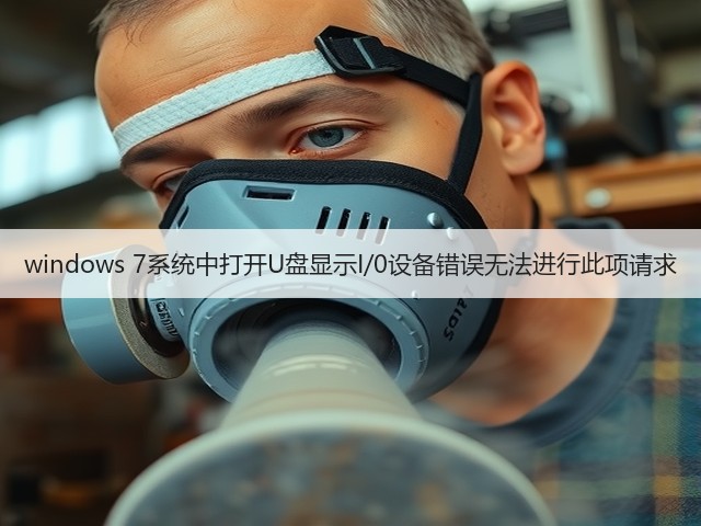 windows 7系统中打开U盘显示I/0设备错误无法进行此项请求(图1)