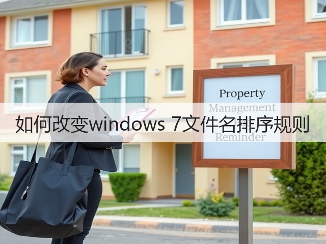如何改变windows 7文件名排序规则(图3)