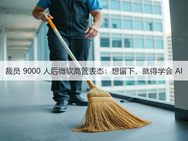 裁员 9000 人后微软高管表态：想留下，就得学会 AI(图2)