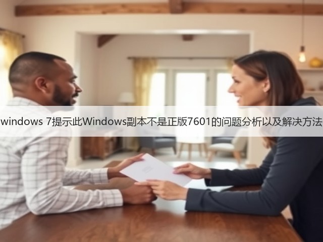 windows 7提示此Windows副本不是正版7601的问题分析以及解决方法(图1) windows 7提示此Windows副本不是正版7601的问题分析以及解决方法(图1)